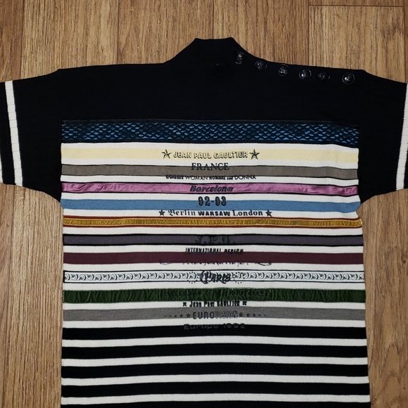 {Jean Paul Gaultier} Vintage 90's Striped Sweater - Picture 4 of 8